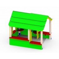 Детский домик из дерева «Хатынка» Р28 для игровой площадки 