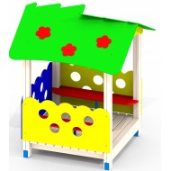 Детский домик из дерева Цветочек P35 для игровой площадки 